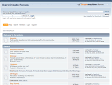 Tablet Screenshot of forum.darwinbots.com